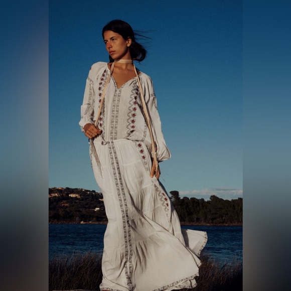 Zara embroidered blouse - Picture 4 of 8